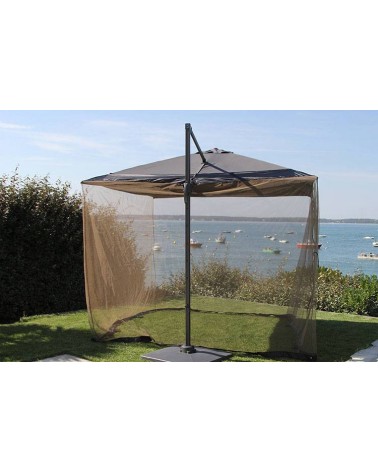 Moustiquaire pour parasol déporté 300x300 Housse et accessoire