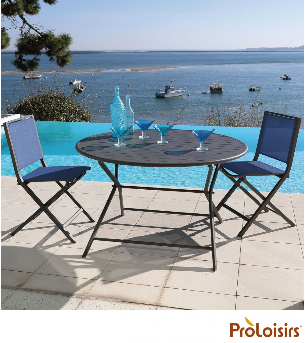 Table de jardin GLOBE 120   ProloisirsTables guéridon pliant