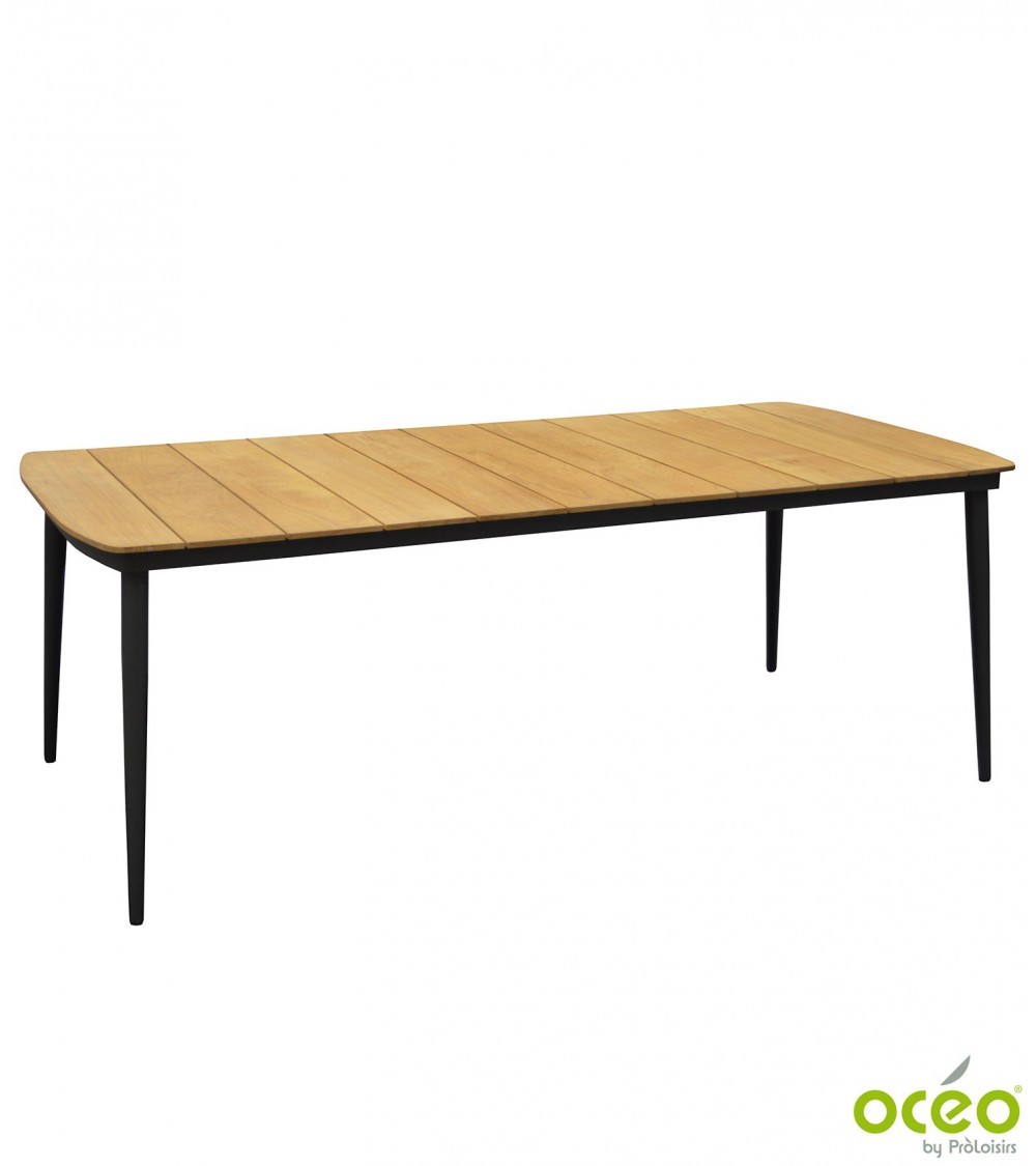 Table NEUVIC 208 Plateau teck   OcéoTables de jardin