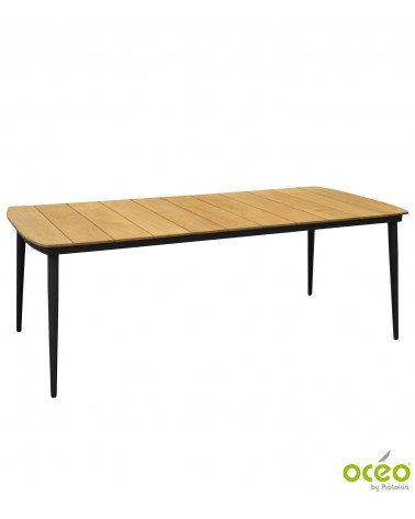 Table NEUVIC 208 Plateau teck   OcéoTables de jardin