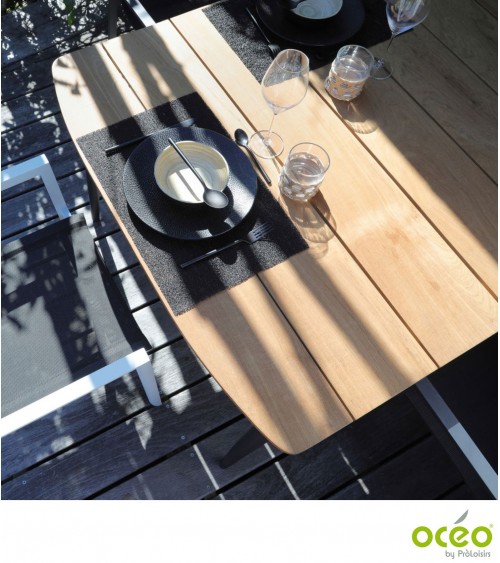 Table NEUVIC 208 Plateau teck   OcéoTables de jardin