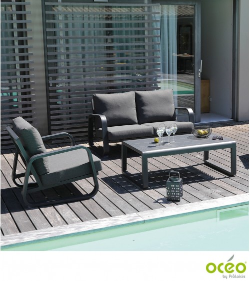 Canapé ANTONINO 2 places + table basse   OcéoMobilier de jardin