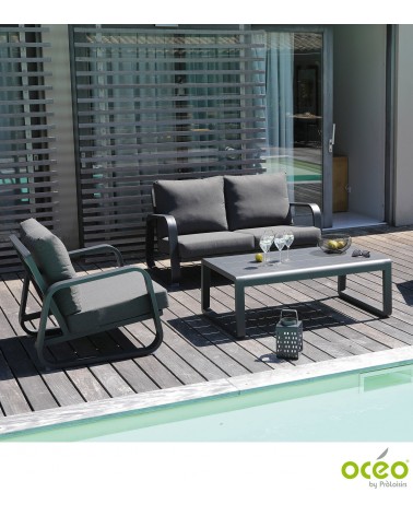 Canapé ANTONINO 2 places + table basse   OcéoMobilier de jardin