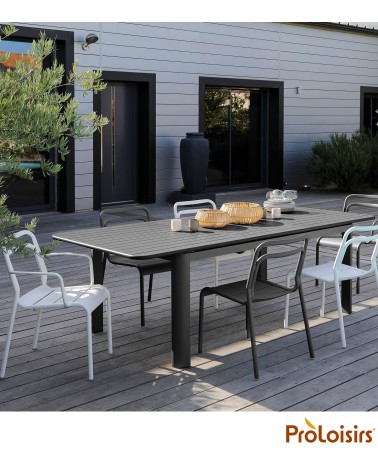 TABLE EOS 220/280 Coloris:Châssis Graphite / Plateau Graphite Eco-participation    :Prix de vente comprenant l' éco-participatio