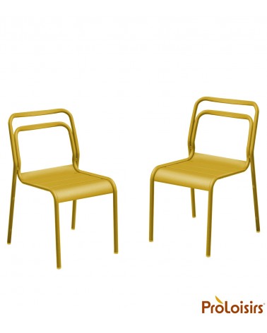 Chaise EOS Coloris:Châssis Miel / Assise Miel Eco-participation    :Prix de vente comprenant l' éco-participation de 0,25 € TTC 