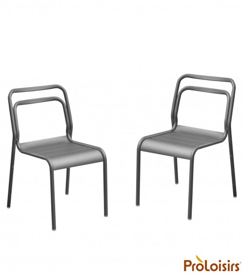 Chaise EOS Coloris:Châssis Gris / Assise Gris Eco-participation    :Prix de vente comprenant l' éco-participation de 0,25 € TTC 