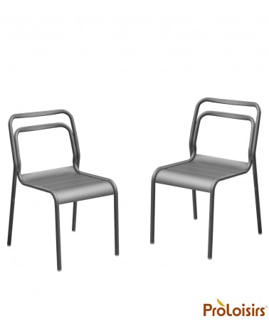 Chaise EOS Coloris:Châssis Gris / Assise Gris Eco-participation    :Prix de vente comprenant l' éco-participation de 0,25 € TTC 