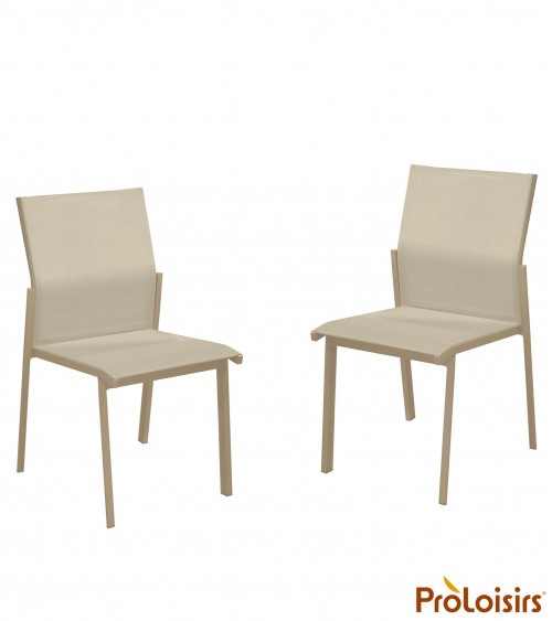 Chaise DELIA Coloris:Châssis Sand / Assise Sand Eco-participation    :Prix de vente comprenant l' éco-participation de 0,25 € TT