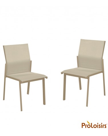 Chaise DELIA Coloris:Châssis Sand / Assise Sand Eco-participation    :Prix de vente comprenant l' éco-participation de 0,25 € TT