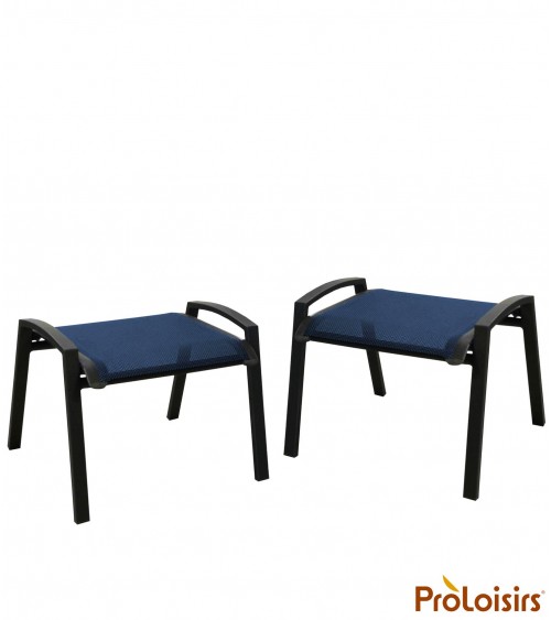 Tabouret ELEGANCE Coloris:Châssis Graphite / Assise Bleu Eco-participation    :Prix de vente comprenant l' éco-participation de 