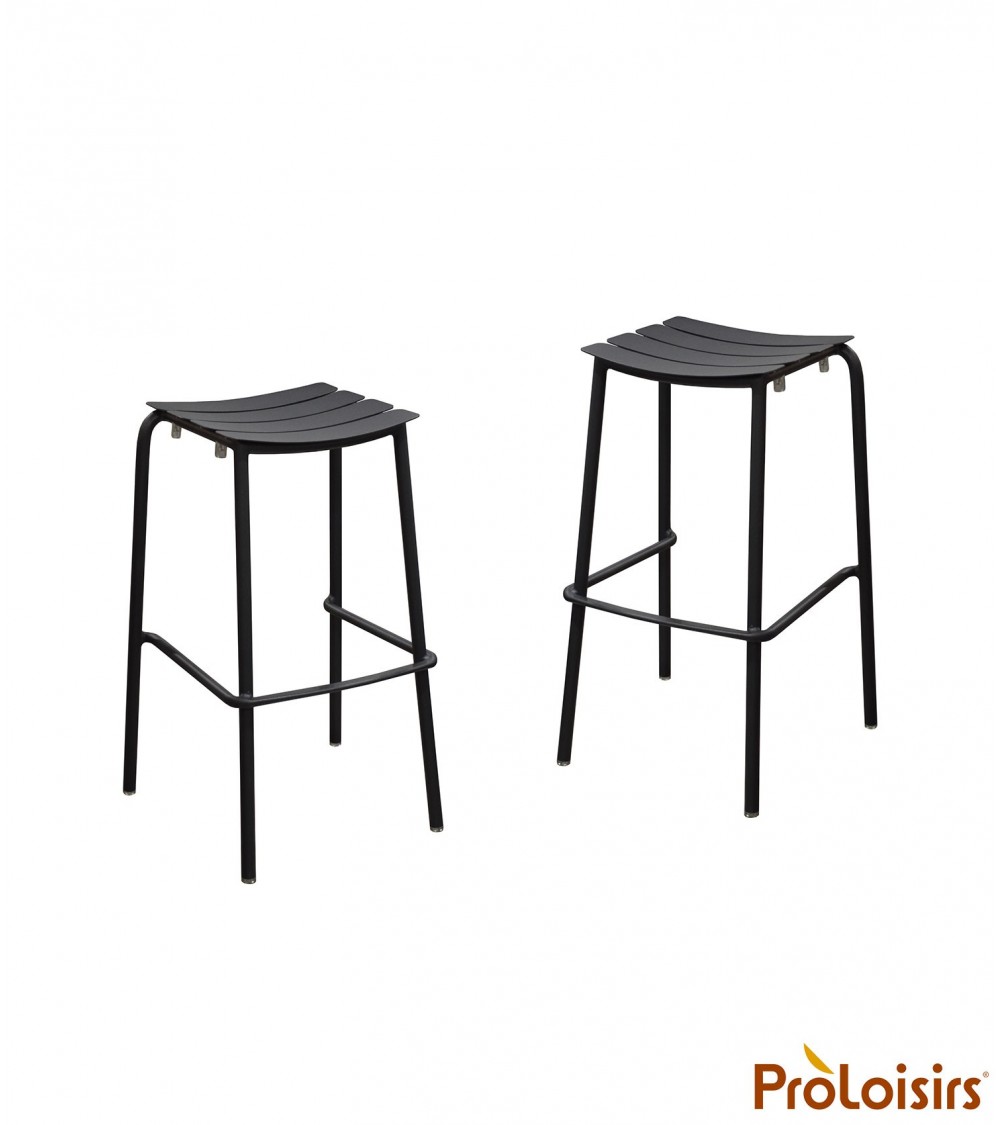 Tabouret haut PERFECT Coloris:Châssis Graphite / Assise Graphite Eco-participation    :Prix de vente comprenant l' éco-participa