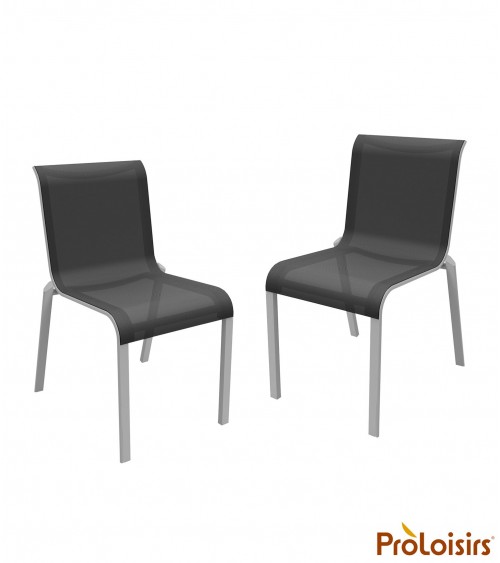 Chaise CAURO Coloris:Châssis Blanc / Assise Graphite Eco-participation    :Prix de vente comprenant l' éco-participation de 0,25