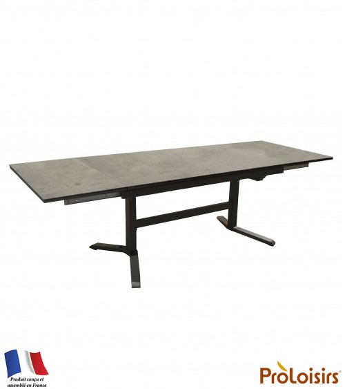 Table SOTTA 150/200/250 plateau Fundermax® Coloris:Châssis Graphite / Plateau HPL Sky Eco-participation    :Prix de vente compre