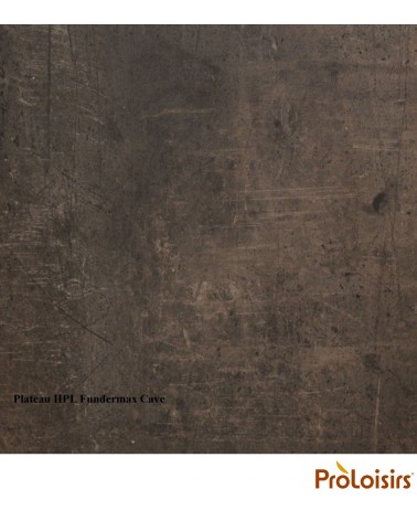 Table SOTTA 150/200/250 plateau Fundermax® Coloris:Châssis Graphite / Plateau HPL Cave Eco-participation    :Prix de vente compr