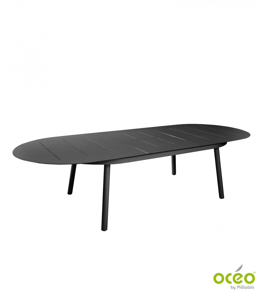 Table DUBLIN 230/300 Coloris:Châssis Graphite / Plateau Graphite Eco-participation    :Prix de vente comprenant l' éco-participa