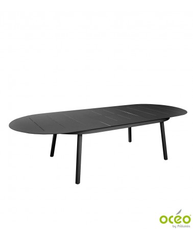 Table DUBLIN 230/300 Coloris:Châssis Graphite / Plateau Graphite Eco-participation    :Prix de vente comprenant l' éco-participa