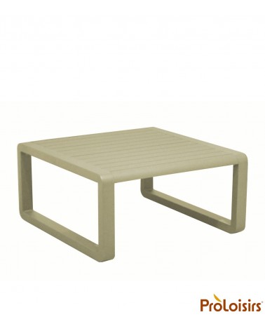 Table basse TONIO 80x80 Coloris:Châssis Sauge / Plateau Sauge Eco-participation    :Prix de vente comprenant l' éco-participatio