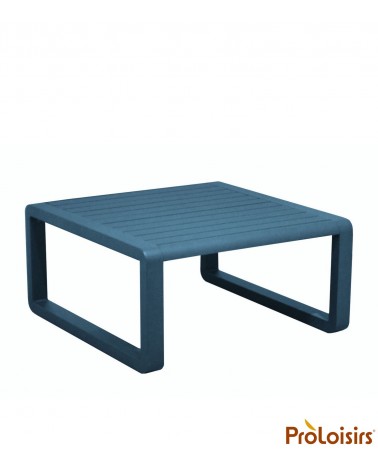 Table basse TONIO 80x80 Coloris:Châssis Bleu/Plateau Bleu Eco-participation    :Prix de vente comprenant l' éco-participation de