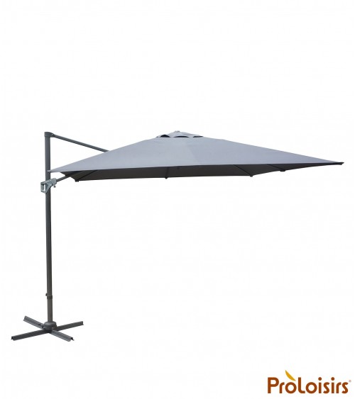 Parasol déporté NH 3x3 Coloris:Mât Grey / Toile Grise Mode de livraison:Transport : Messagerie / A domicileProloisirsParasol mât