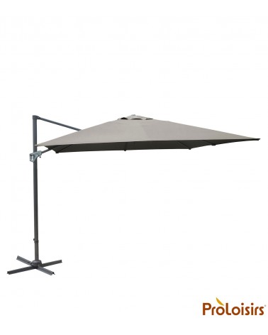 Parasol déporté NH 3x3 Coloris:Mât Grey / Toile Taupe Mode de livraison:Transport : Messagerie / A domicileProloisirsParasol mât