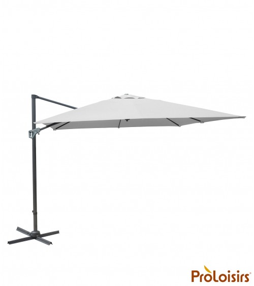 Parasol déporté NH 3x3 Coloris:Mât Grey / Toile Ecru Mode de livraison:Transport : Messagerie / A domicileProloisirsParasol mât 