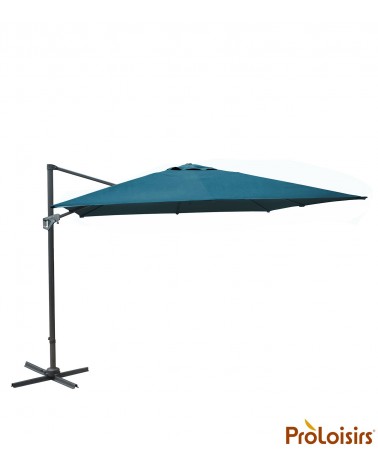 Parasol déporté NH 3x3 Coloris:Mât Grey / Toile Bleu Mode de livraison:Transport : Messagerie / A domicileProloisirsParasol mât 