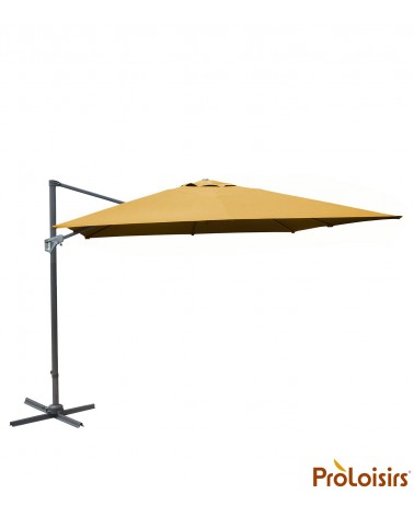 Parasol déporté NH 3x3 Coloris:Mât Grey / Toile Curry Mode de livraison:Transport : Messagerie / A domicileProloisirsParasol mât
