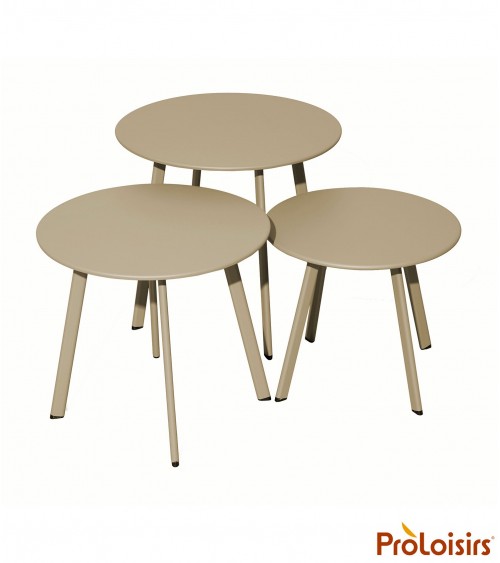 Table basse MASSAÏ 40 Coloris:Châssis Sand / Plateau Sand Eco-participation    :Prix de vente comprenant l' éco-participation de