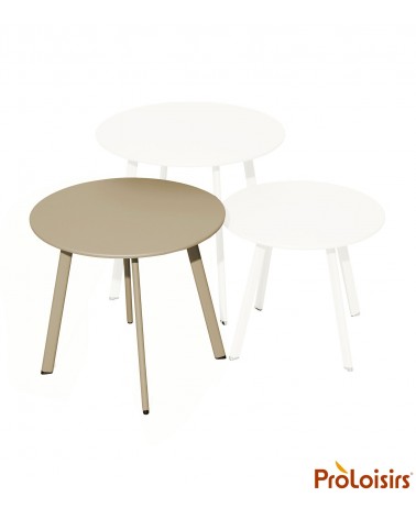 Table basse MASSAÏ 45 Coloris:Châssis Sand / Plateau Sand Eco-participation    :Prix de vente comprenant l' éco-participation de