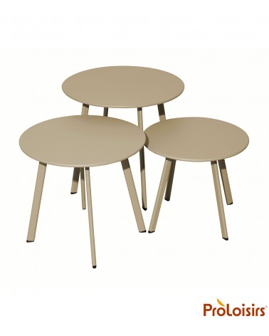 Table basse MASSAÏ 45 Coloris:Châssis Sand / Plateau Sand Eco-participation    :Prix de vente comprenant l' éco-participation de