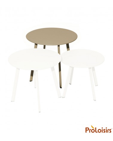 Table basse MASSAÏ 50 Coloris:Châssis Sand / Plateau Sand Eco-participation    :Prix de vente comprenant l' éco-participation de