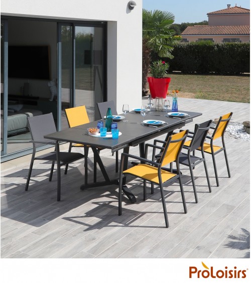 Table VITA 150/200/250 plateau Kedra® Coloris:Châssis Graphite/Plateau Kedra® Alley Eco-participation    :Prix de vente comprena