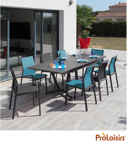 Table VITA 150/200/250 plateau Kedra® Coloris:Châssis Graphite/Plateau Kedra® Alley Eco-participation    :Prix de vente comprena