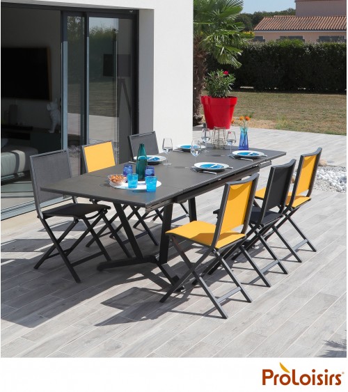 Table VITA 150/200/250 plateau Kedra® Coloris:Châssis Graphite/Plateau Kedra® Alley Eco-participation    :Prix de vente comprena