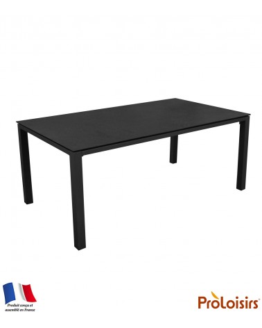 Table STONEO 180 plateau Kedra® Coloris:Châssis Graphite/Plateau Kedra® Black Boreal Eco-participation    :Prix de vente compren