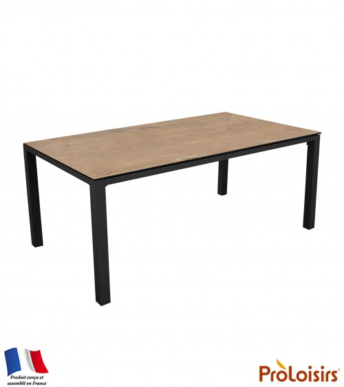 Table STONEO 180 plateau Kedra® Coloris:Châssis Graphite/Plateau Kedra® Lenk Eco-participation    :Prix de vente comprenant l' é