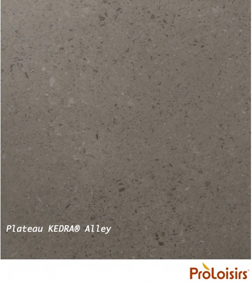 Table VITA 150/200/250 plateau Kedra® Coloris:Châssis Graphite/Plateau Kedra® Alley Eco-participation    :Prix de vente comprena