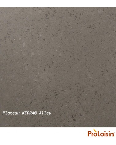 Table VITA 150/200/250 plateau Kedra® Coloris:Châssis Graphite/Plateau Kedra® Alley Eco-participation    :Prix de vente comprena