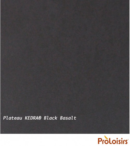 Table ronde FERRONE 150 plateau Kedra® Coloris:Châssis Graphite/Plateau Kedra® Black Basalt Eco-participation    :Prix de vente 