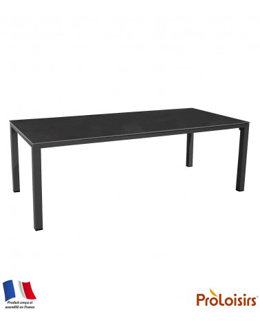 Table STONEO 220 plateau Kedra® Coloris:Châssis Graphite/Plateau Kedra® Black B. Eco-participation    :Prix de vente comprenant 