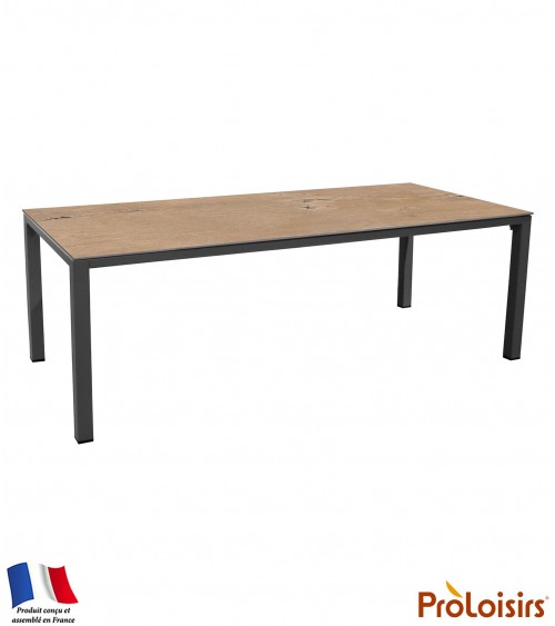 Table STONEO 220 plateau Kedra® Coloris:Châssis Graphite/Plateau Kedra® Lenk Eco-participation    :Prix de vente comprenant l' é
