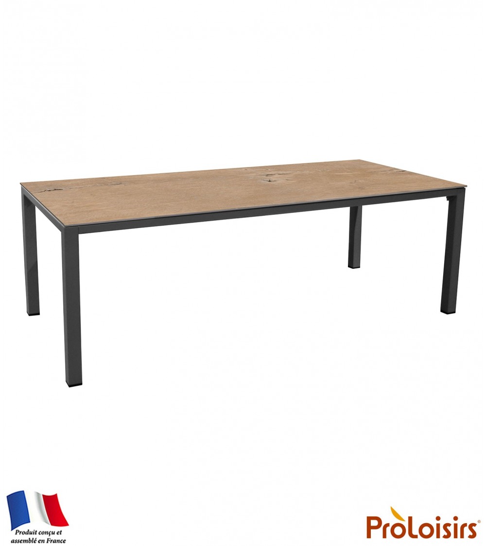 Table STONEO 220 plateau Kedra® Coloris:Châssis Graphite/Plateau Kedra® Lenk Eco-participation    :Prix de vente comprenant l' é