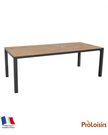 Table STONEO 220 plateau Kedra® Coloris:Châssis Graphite/Plateau Kedra® Lenk Eco-participation    :Prix de vente comprenant l' é