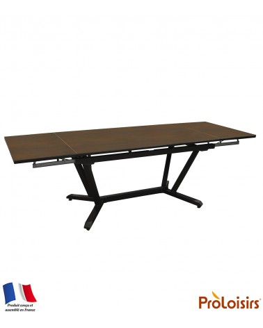 Table VITA 180/230/280 plateau Kedra® Coloris:Châssis Graphite/Plateau Kedra® Oxyde Eco-participation    :Prix de vente comprena