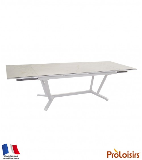 Table VITA 180/230/280 plateau Kedra® Coloris:Châssis Blanc/Plateau Kedra® Dual white Eco-participation    :Prix de vente compre