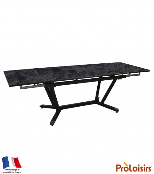 Table VITA 180/230/280 plateau Kedra® Coloris:Châssis Graphite/Plateau Kedra® Magma Eco-participation    :Prix de vente comprena