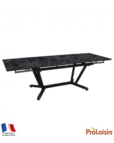 Table VITA 180/230/280 plateau Kedra® Coloris:Châssis Graphite/Plateau Kedra® Magma Eco-participation    :Prix de vente comprena
