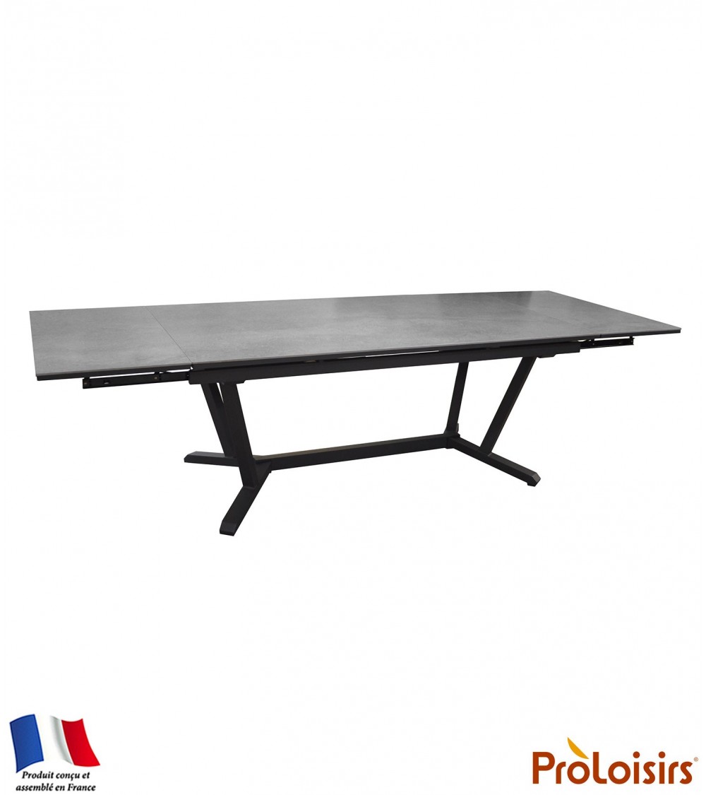 Table VITA 180/230/280 plateau Kedra® Coloris:Châssis Graphite/Plateau Kedra® Lucca Eco-participation    :Prix de vente comprena