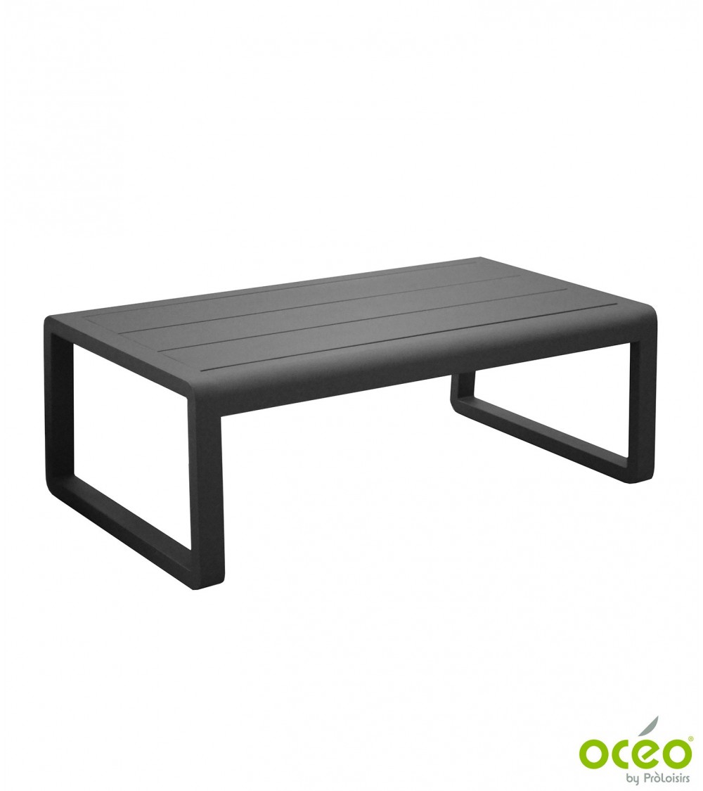 Table basse rectangulaire ANTONINO Coloris:Châssis Graphite / Plateau Graphite Eco-participation    :Prix de vente comprenant l'