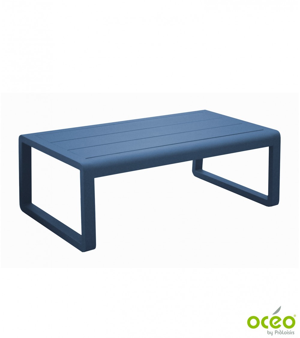 Table basse rectangulaire ANTONINO Coloris:Châssis Bleu/Plateau Bleu Eco-participation    :Prix de vente comprenant l' éco-parti